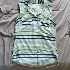 Blue Stripes Tank Top